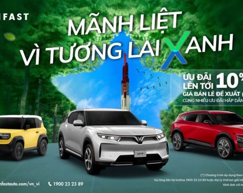 Vinfast triển khai chiến dịch “Mãnh Liệt Vì Tương Lai Xanh”